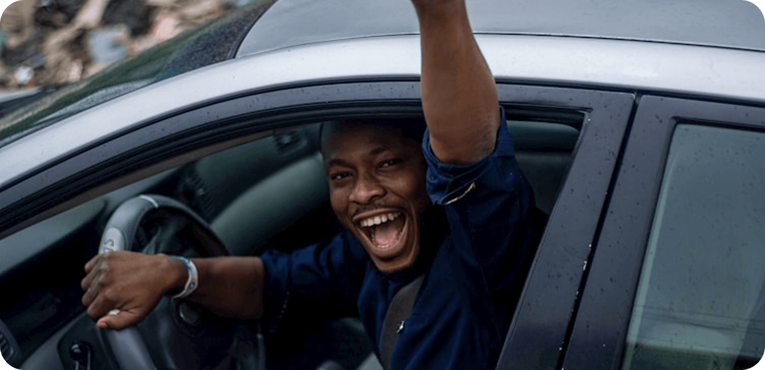 Happy driver
